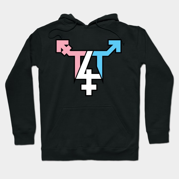 T4T  Symbol - Trans Love Hoodie by LaLunaWinters